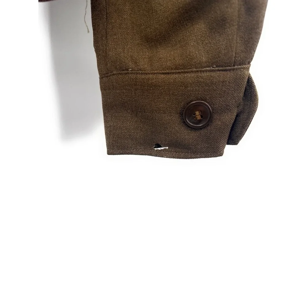 Wwii Army Coat Jacket Brown Uniform - Picture 5 of 7